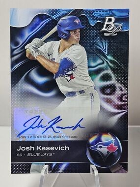 2023 Bowman Platinum Josh Kasevich #TOP-41 Top Prospect Autograph Blue Jays